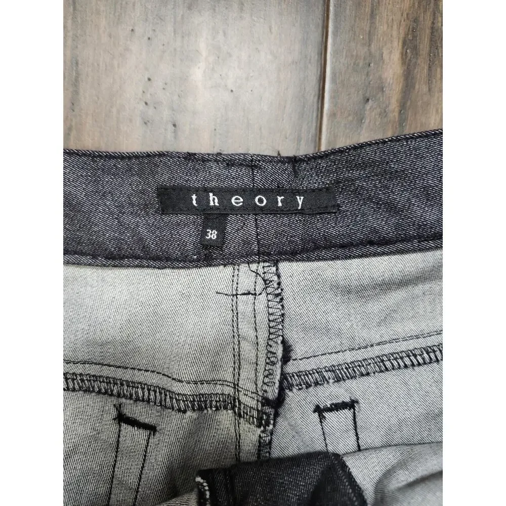Theory Men's‎ Dress Pants Size 38 x 34 Gray Wool Blend Career